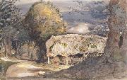 Samuel Palmer, Cart Shed and Lane